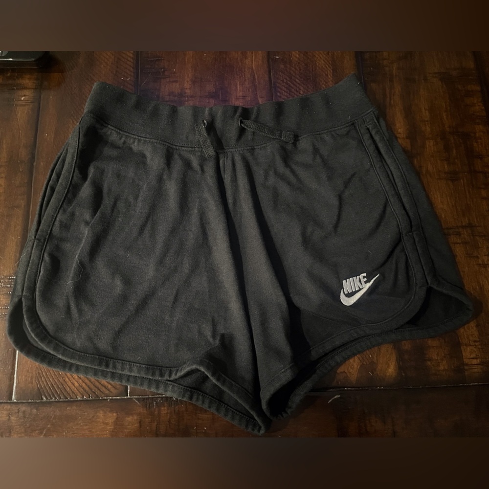 Nike Black Cotton Shorts With Pockets